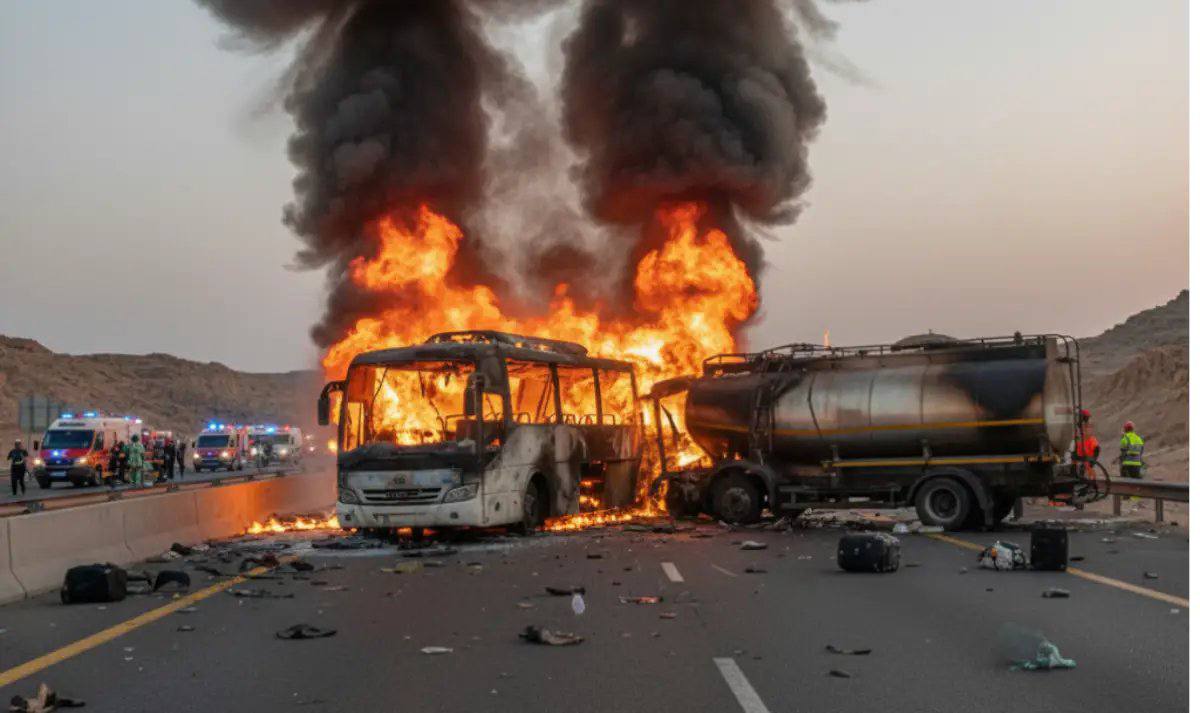 Umrah Pilgrims’ Bus Catches Fire in Saudi Arabia, 42 Indians Feared Dead