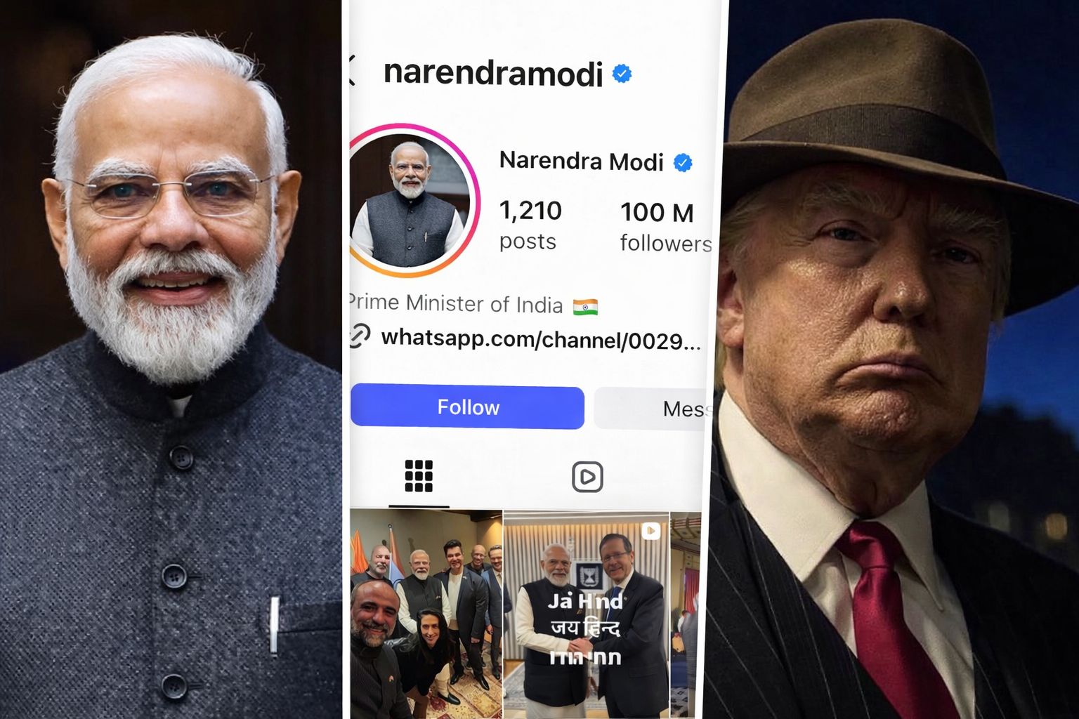 Narendra Modi Creates History with 100 Million Instagram Followers, Becomes World’s Most Followed Political Leader